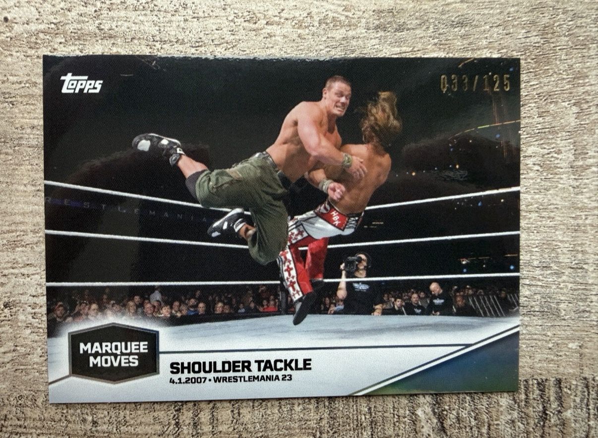2025 Topps JOHN CENA Commemorative #MM1 Marquee Moves Rainbow Fo
