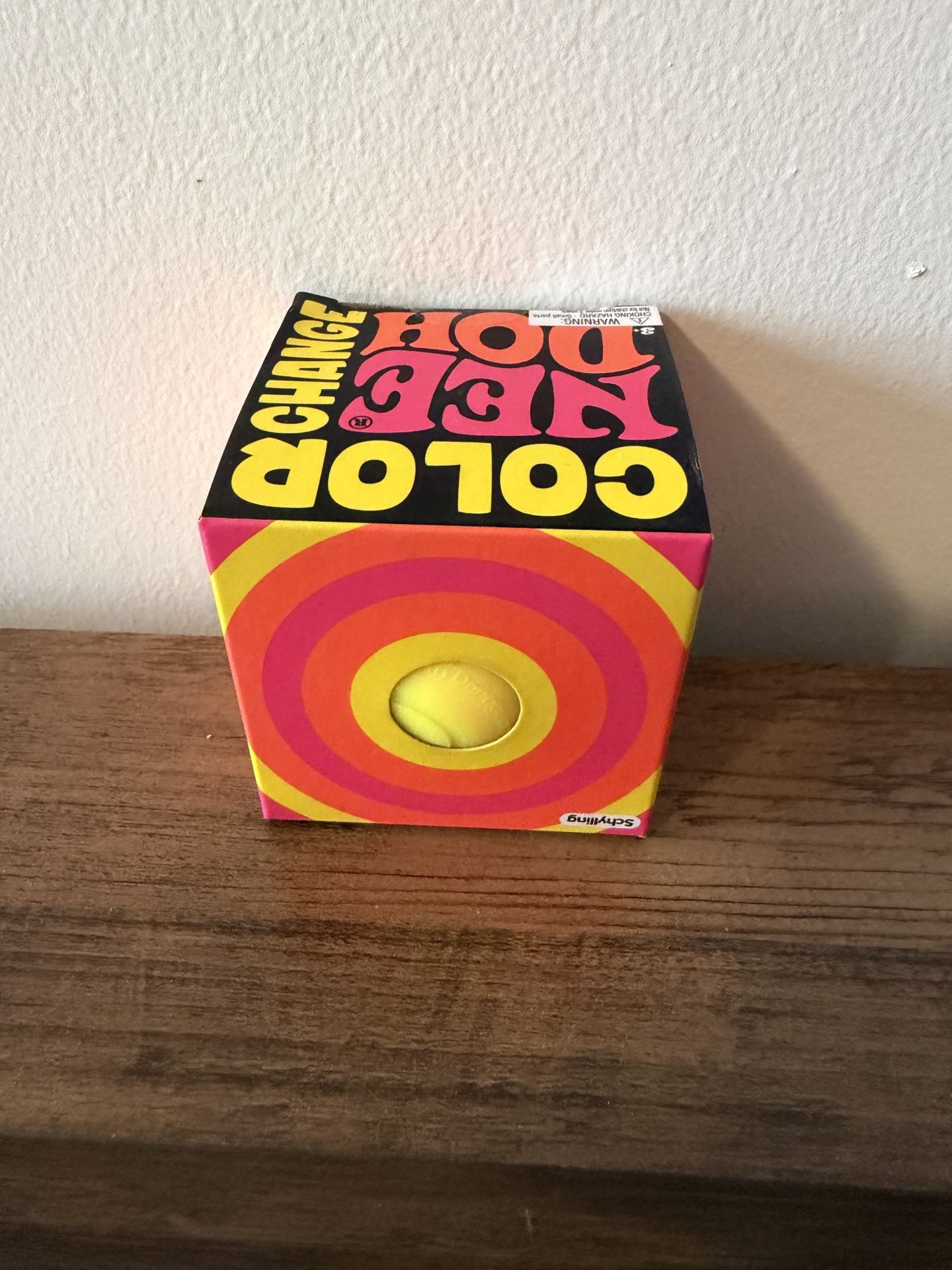 Schylling Nee Doh Yellow Color Change Stress Squeeze Ball