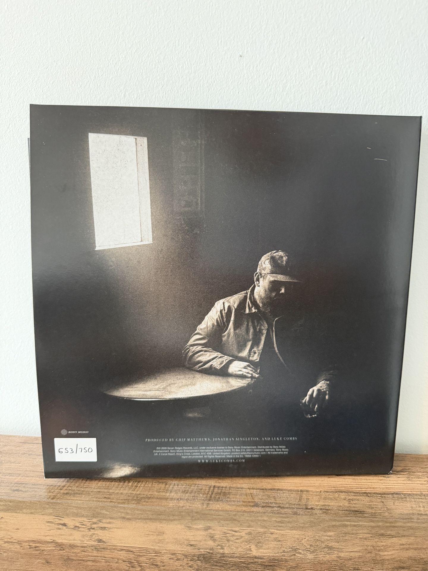 Luke Combs The Way I Am Blood Records Vinyl /750 Limited - photo 2