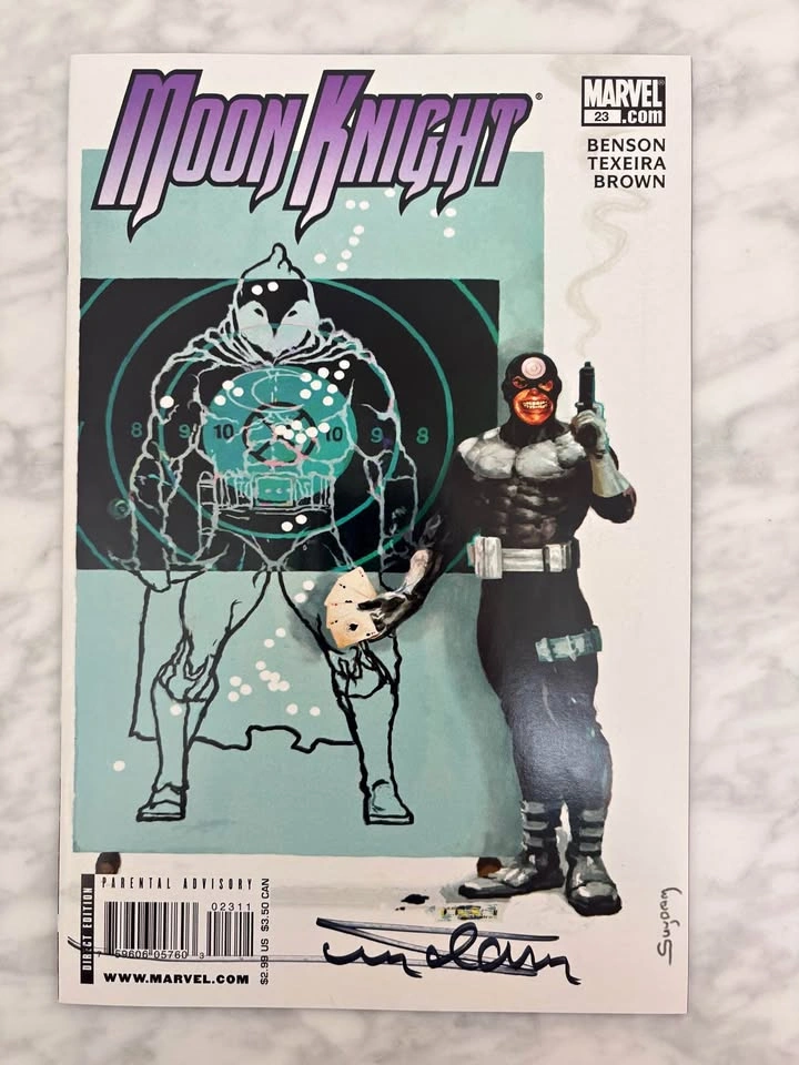 Moon Knight #23 Vol 5 (2008) Marvel Comics Signed By Arthur Suyd