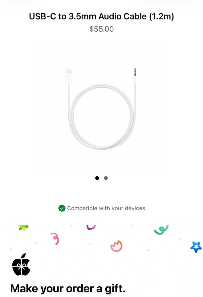 USB-C to 3.5mm Audio Cable - photo 3