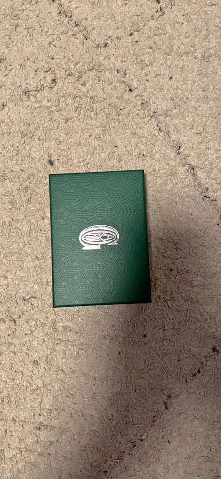 Green Goyard card holder with Box