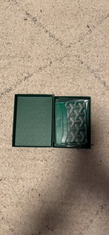 Green Goyard card holder with Box - photo 2