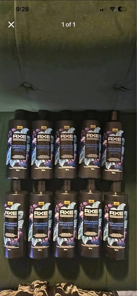 10 bottles for $45 axe body wash