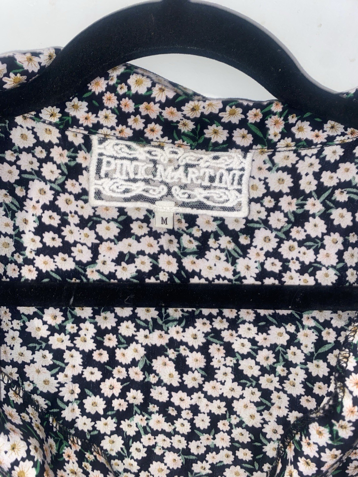 Pink Martini Flower Top Women’s Size M Short Sleeve Top - photo 3
