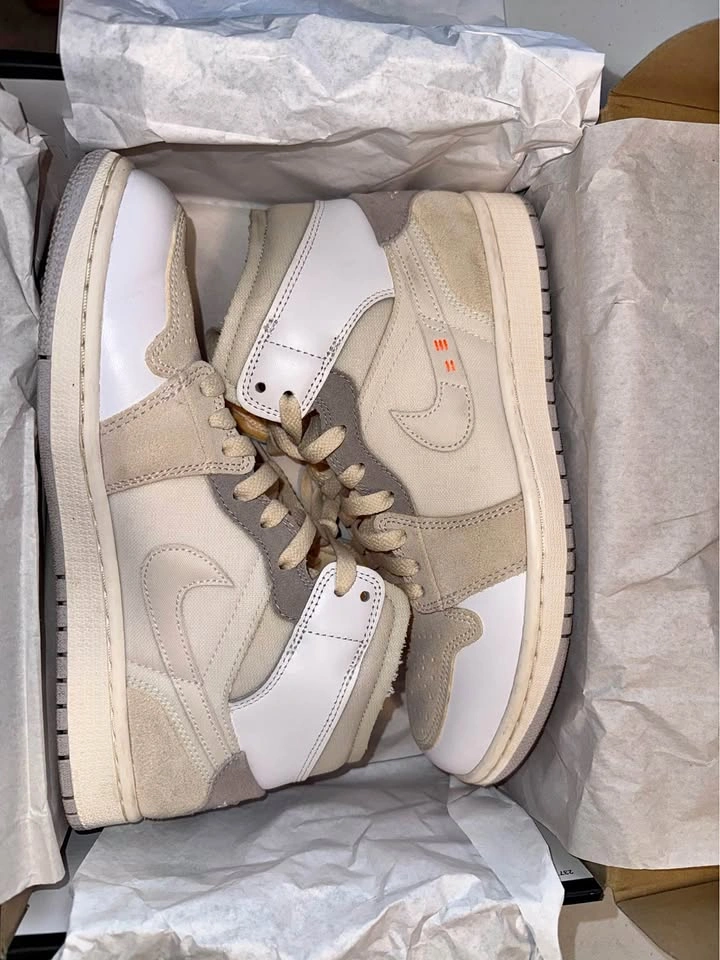 Nike Air Jordan 1 Mid SE CRAFT ‘Inside out’ M8 W9.5