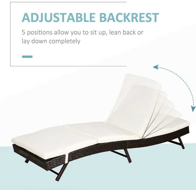 Wicker Patio Lounger (Chaise Lounge) S Shape - photo 2