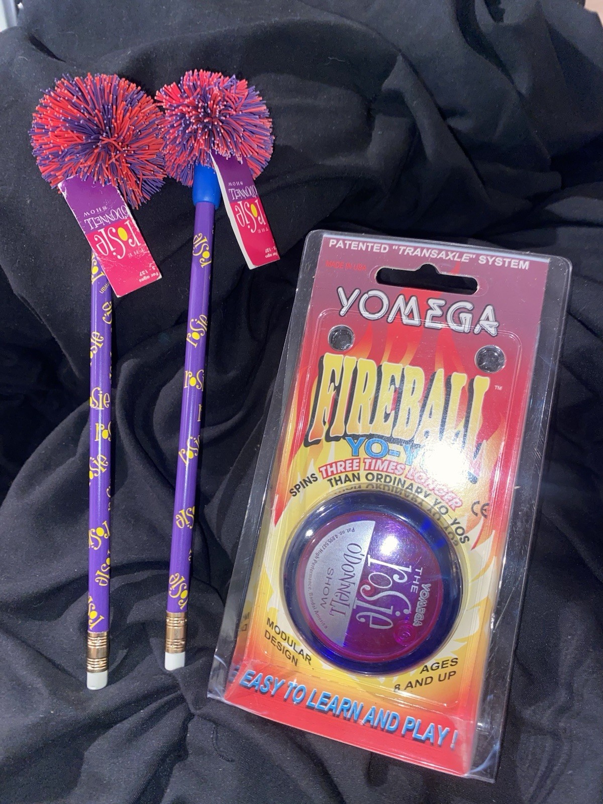 Vintage Rosie O’Donnell Show YoMega Fireball Yo-Yo NIP + 2 Pom P - photo 2