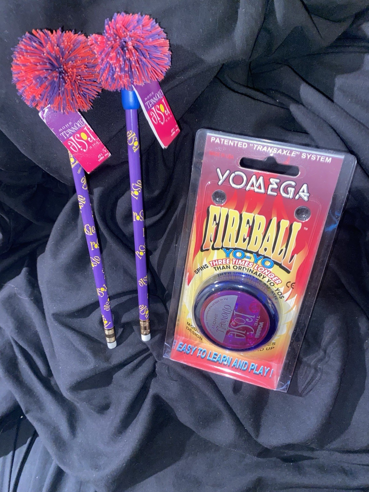 Vintage Rosie O’Donnell Show YoMega Fireball Yo-Yo NIP + 2 Pom P - photo 3
