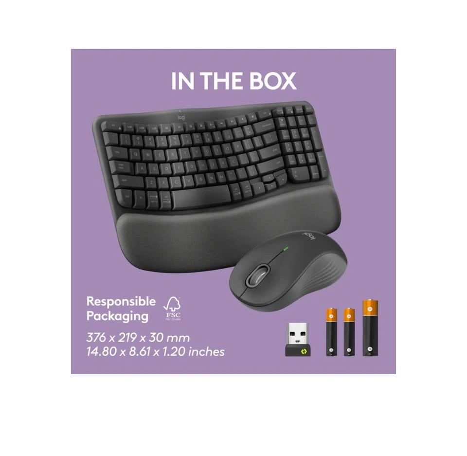 Logitech MK670 Keyboard and Mouse - Wave - photo 4