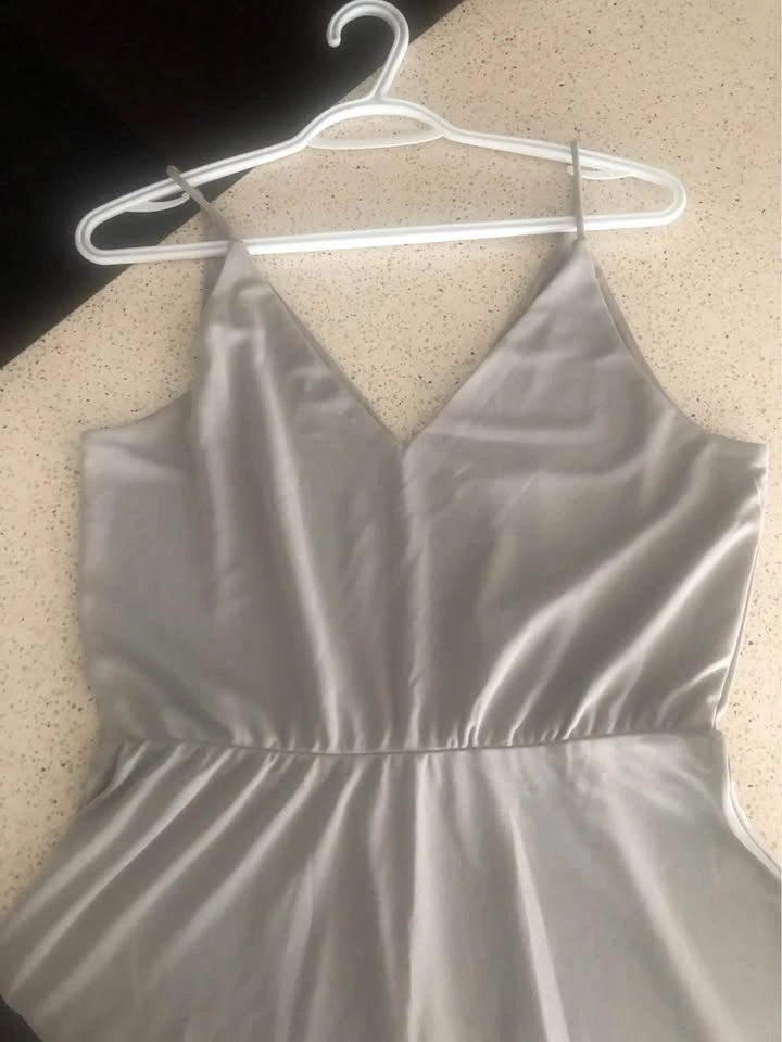 H&M silver/grey midi slip dress - photo 2