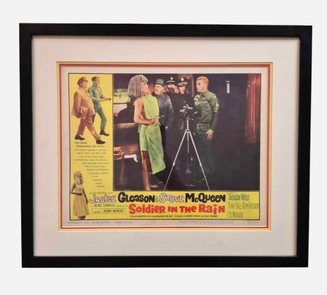 Picture frame with vintage poster