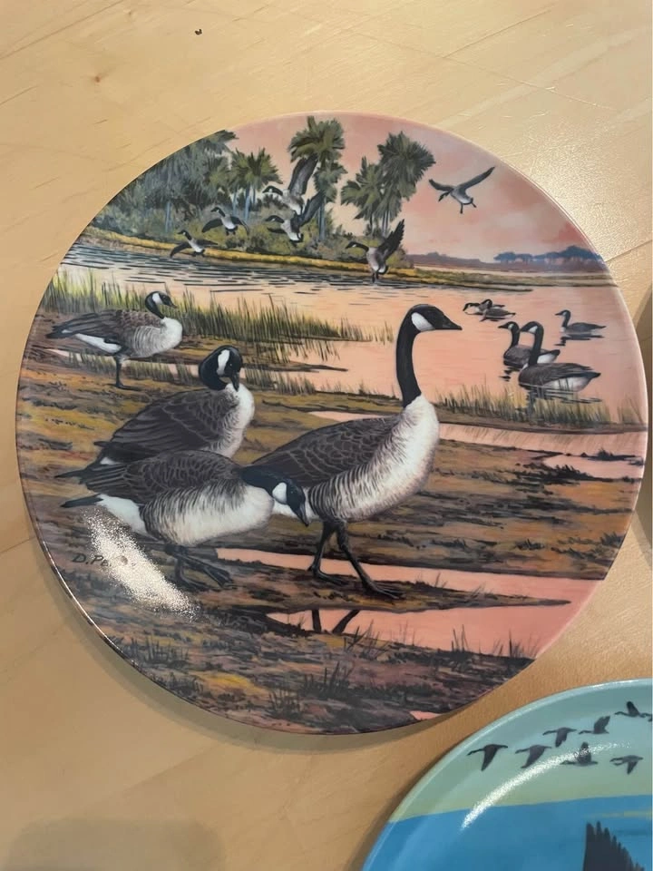 Set of 5 Donald Pentz Canada Geese Collector Plates - photo 2