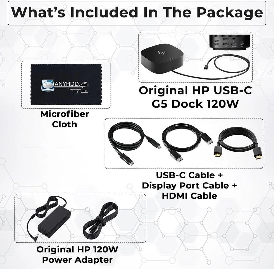HP USB-C Docking Station G5 – Dual Monitor Dock - photo 2