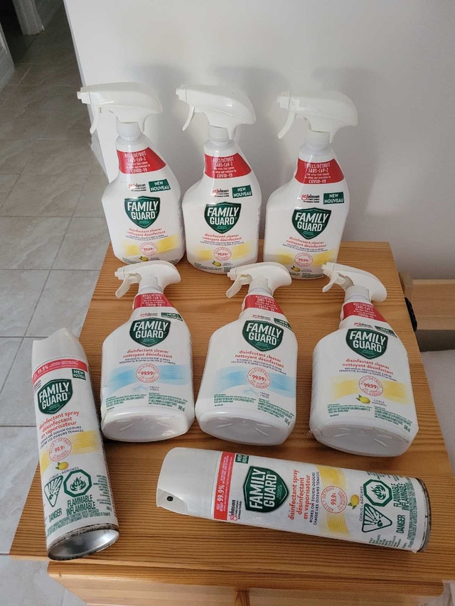 4 for $10 Family Guard Disinfectant Cleaners and Sprays