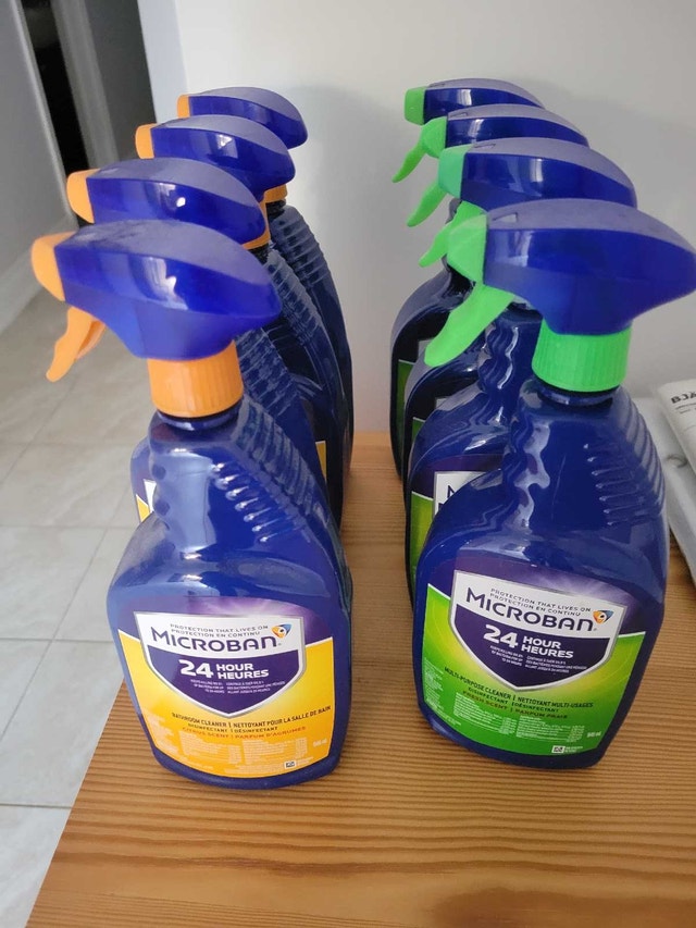 4 for $10 Microban 24 Hour Sanitizing Sprays
