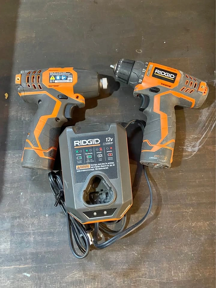 Ridgid 12v drill set