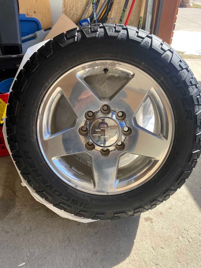 LT265/50R20 Tires and Chevy Rims