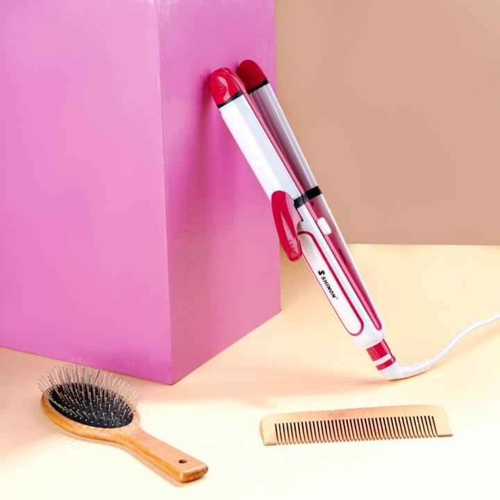 SHINON 3-in-1 hair styler white red - photo 3