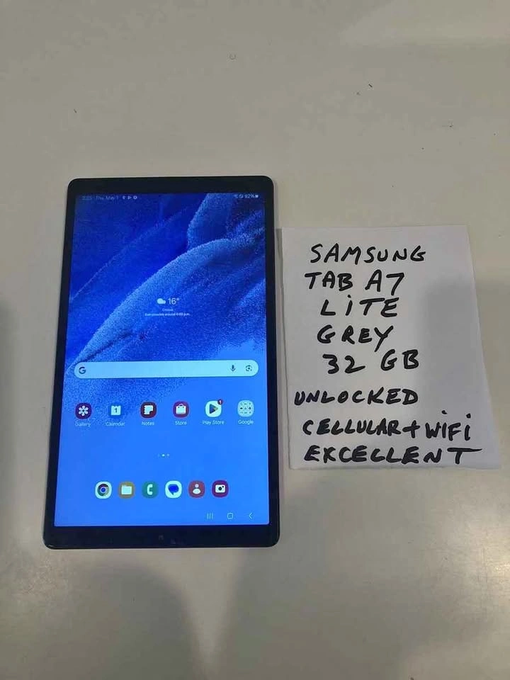 Samsung Tab A7 Lite Grey 32GB Unlocked Cellular+WiFi