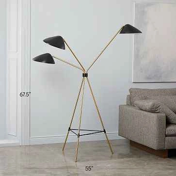 West Elm Curvilinear Mid-Century Floor Lamp - photo 2
