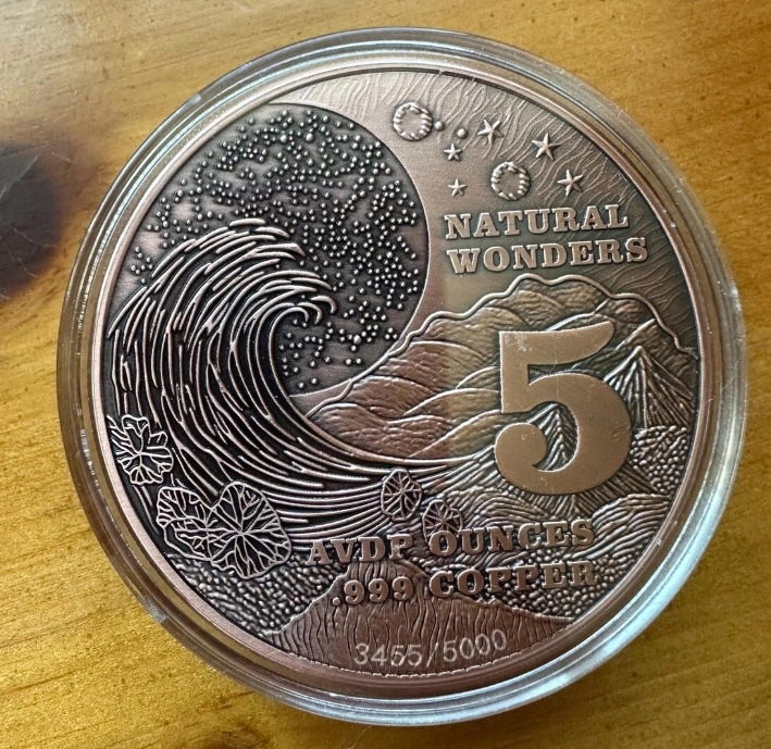 5 Oz Yosemite National Park Colorized Copper Collectible - photo 2