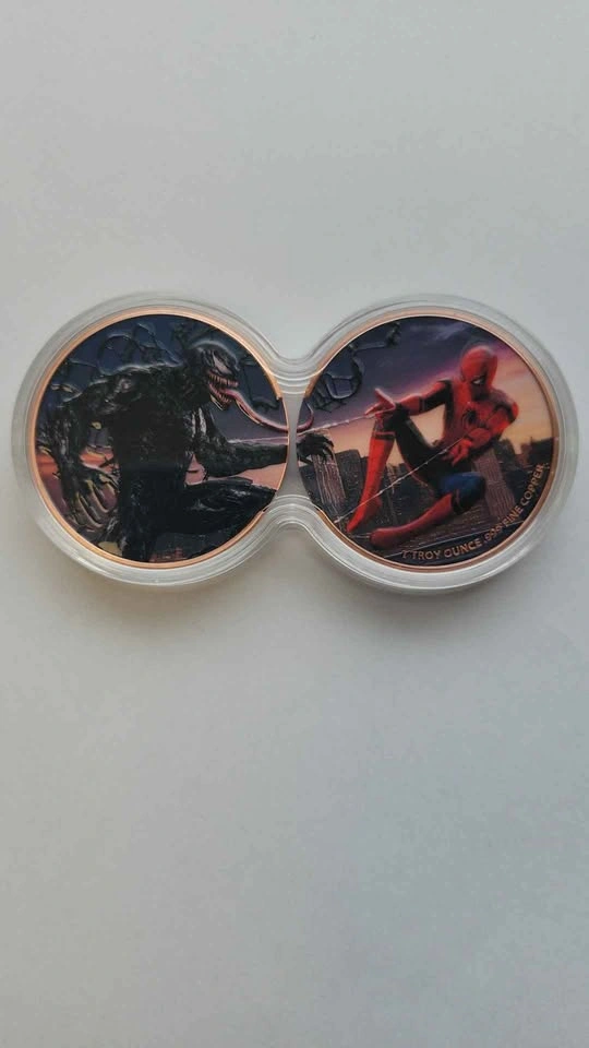 Dual Stack Spider-Man vs. Venom - 2ozt .999 Fine Copper Collecti