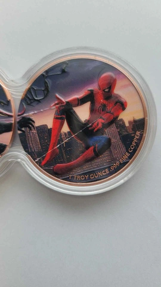 Dual Stack Spider-Man vs. Venom - 2ozt .999 Fine Copper Collecti - photo 3