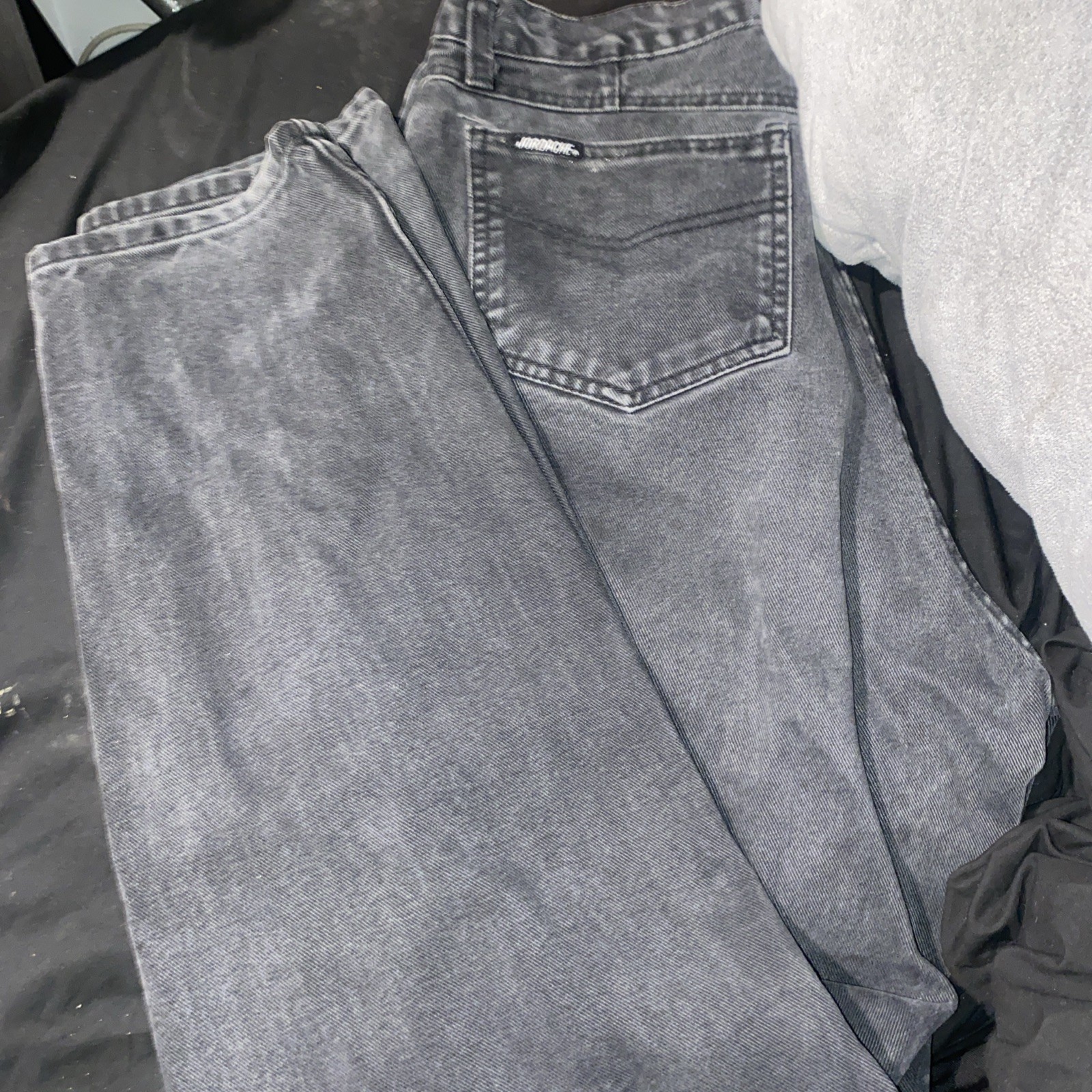 Vintage Jordache Jeans Grey Acid Wash High Waist Mom Size 14 - photo 3
