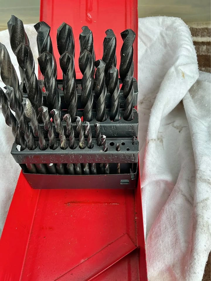 Drill Bit Set 29 Piece 1/16”-1/2” In Metal Case