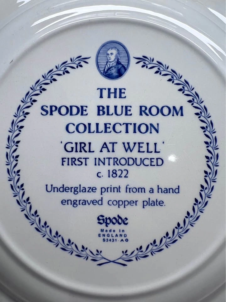 Spode Blue Room Collection 'Girl at Well' Plate - photo 2