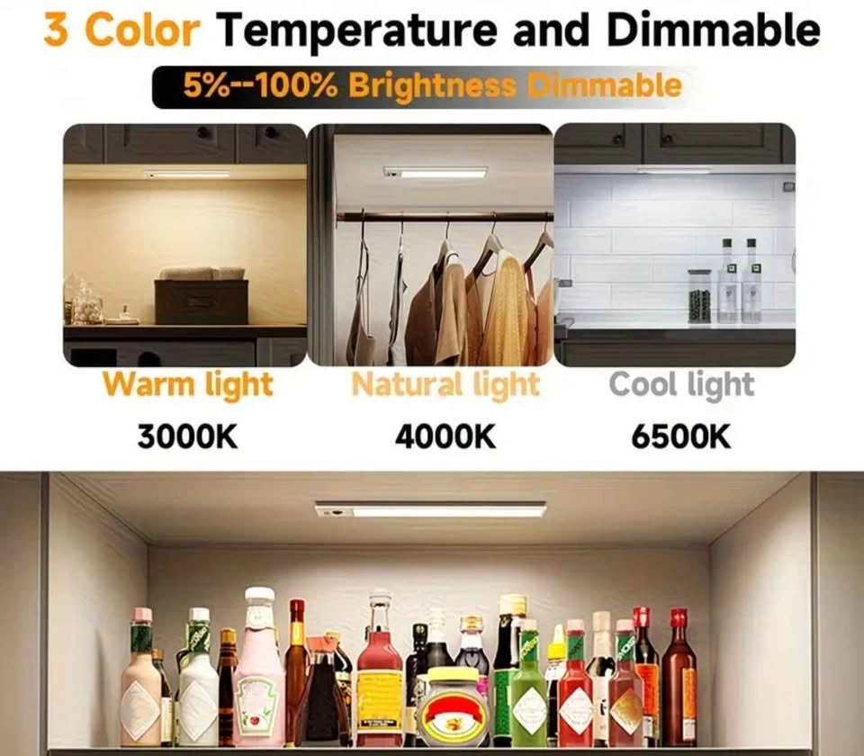 Motion Sensor Cabinet Lights - 3500mAh Battery / 3 Colors (New) - photo 3