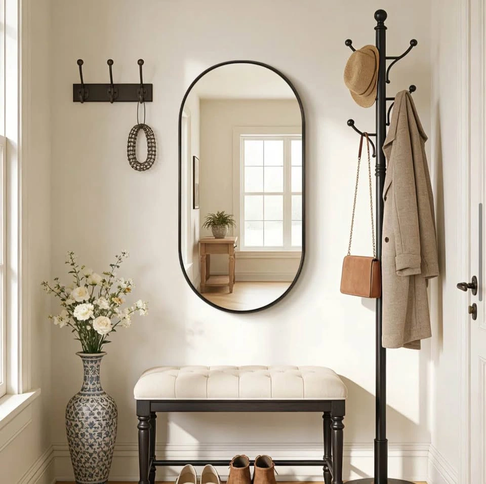 Metal Oval Mirror - photo 4
