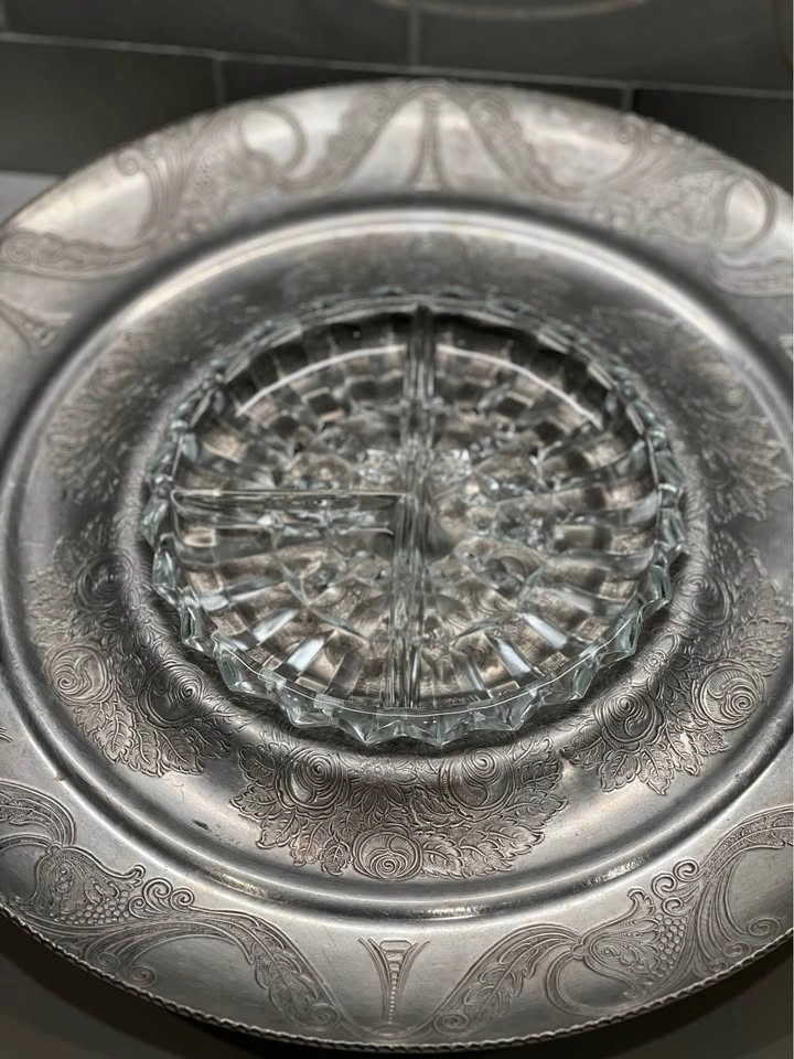 Vintage Wilson Specialties Hand-Wrought Aluminum Lazy Susan - photo 2