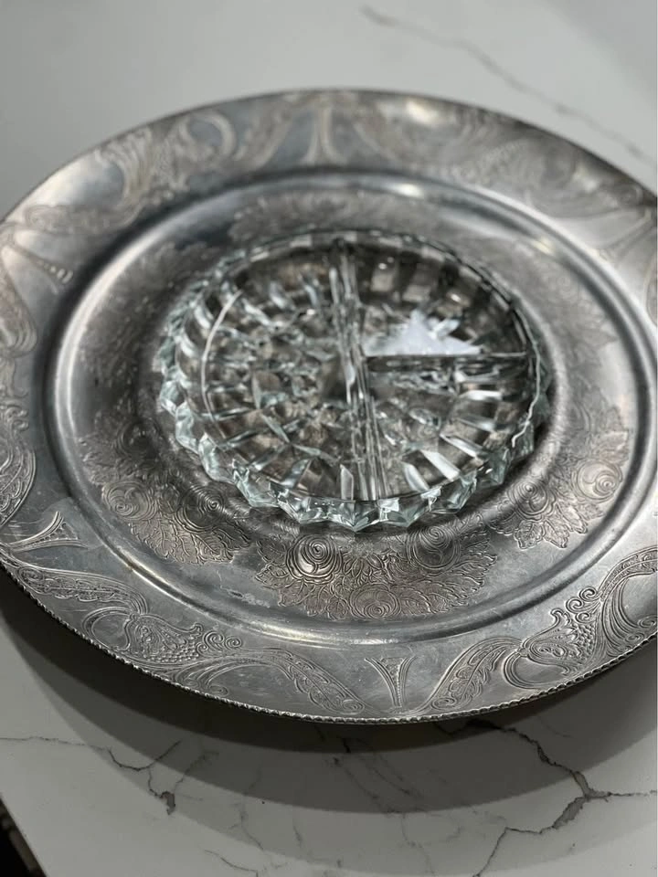 Vintage Wilson Specialties Hand-Wrought Aluminum Lazy Susan - photo 4