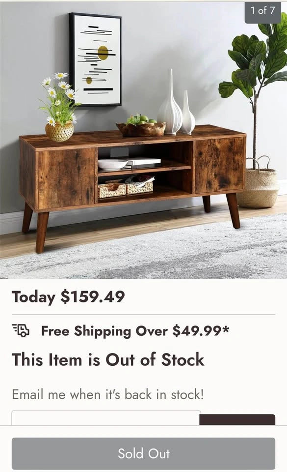 Rustic Brown TV stand - photo 2