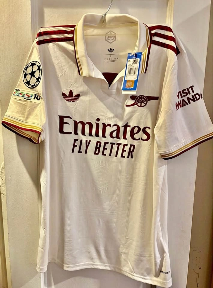 Arsenal Adidas 2025/26 3rd Jersey White New With Tags