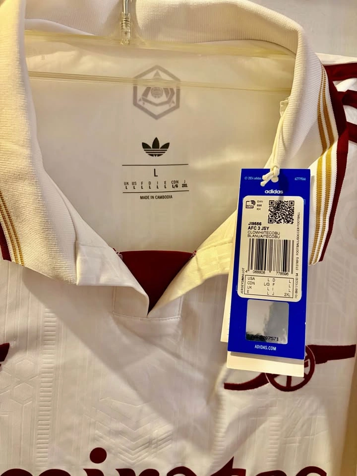 Arsenal Adidas 2025/26 3rd Jersey White New With Tags - photo 4