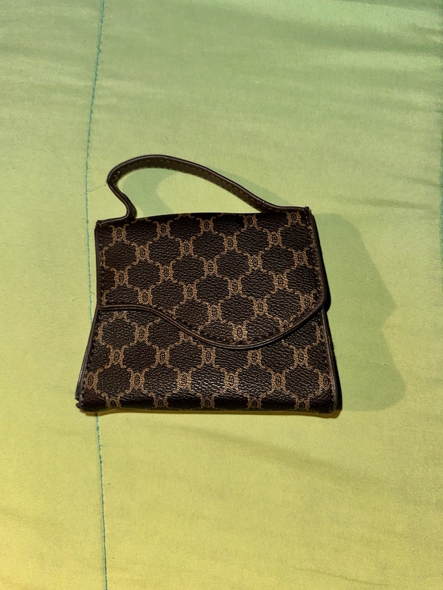 unbranded monogram print mini handbags coin purse