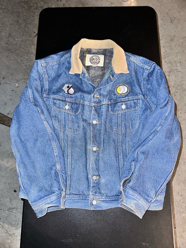 canyon creek stormrider blanket lined denim jacket XL