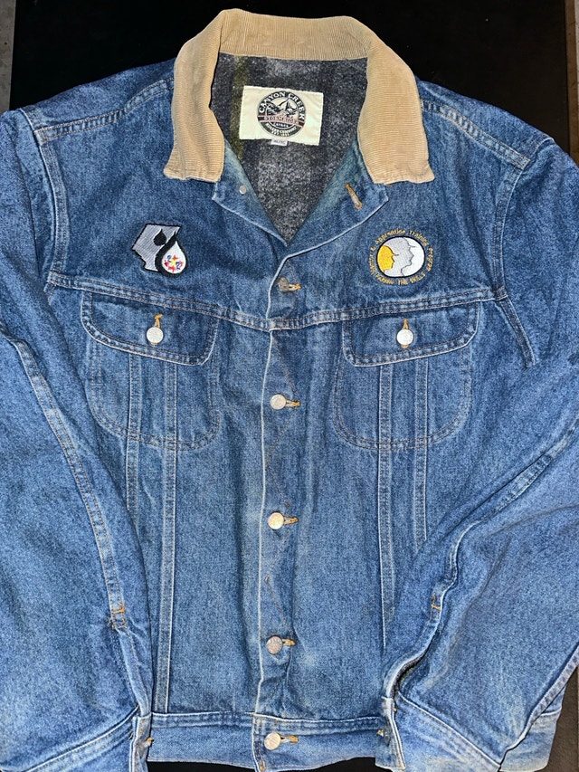 canyon creek stormrider blanket lined denim jacket XL - photo 3