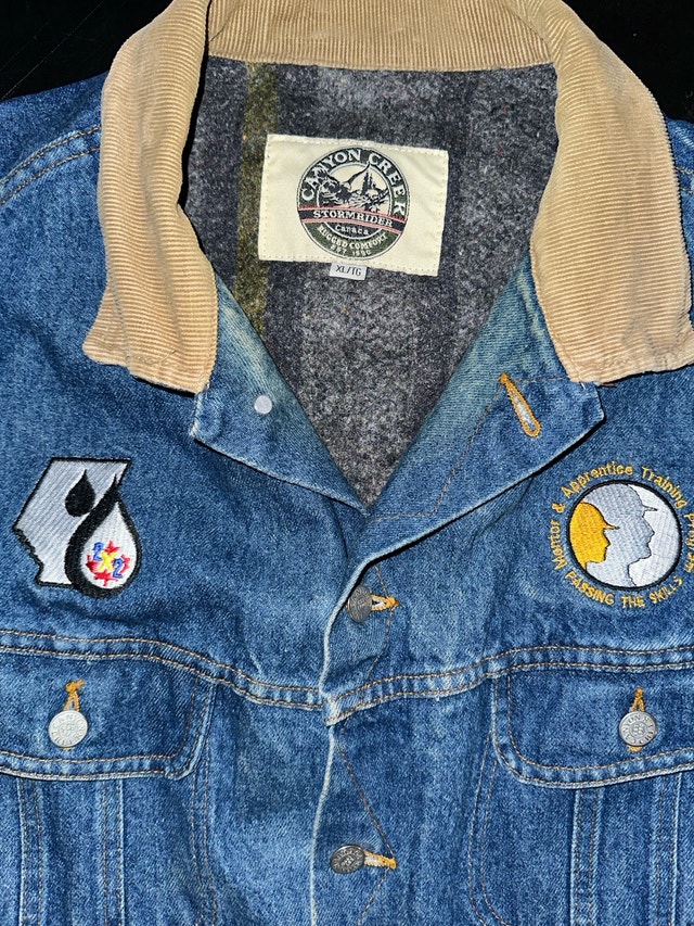 canyon creek stormrider blanket lined denim jacket XL - photo 4