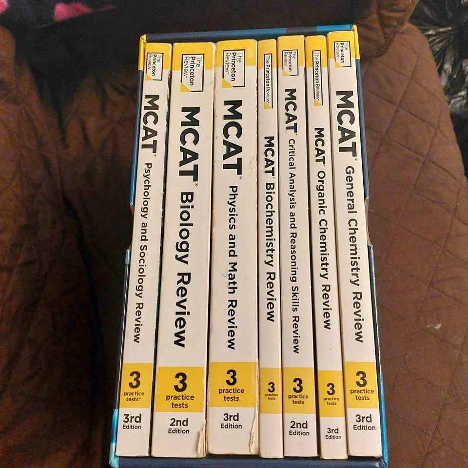 Princeton Review MCAT Prep Books Set 7 Books