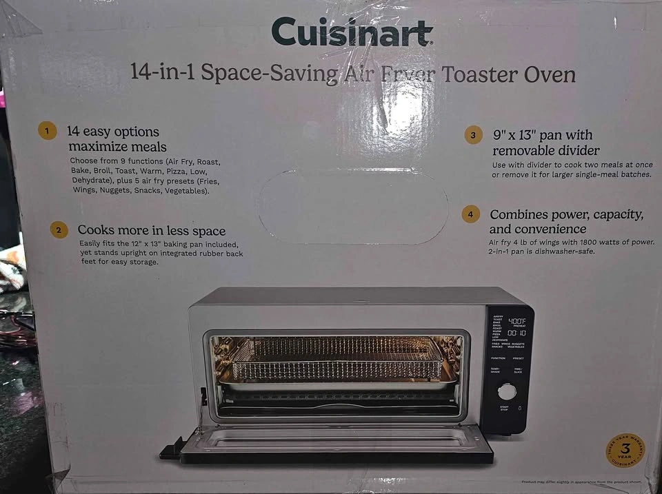 Cuisinart 14-in-1 Air Fryer Toaster Oven - Brand New - photo 2
