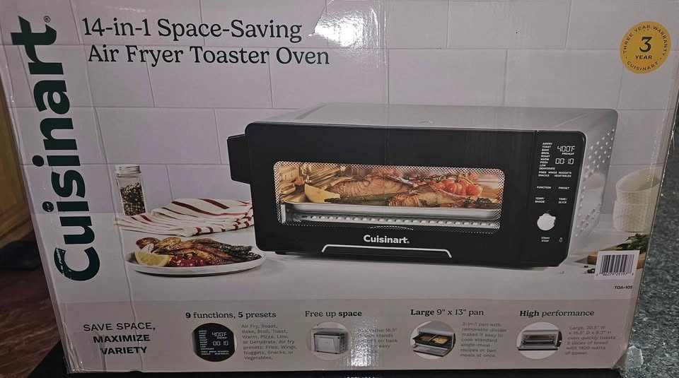 Cuisinart 14-in-1 Air Fryer Toaster Oven - Brand New - photo 3
