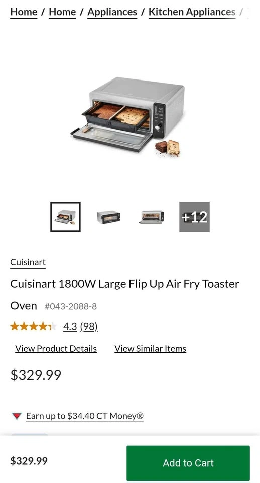 Cuisinart 14-in-1 Air Fryer Toaster Oven - Brand New - photo 4