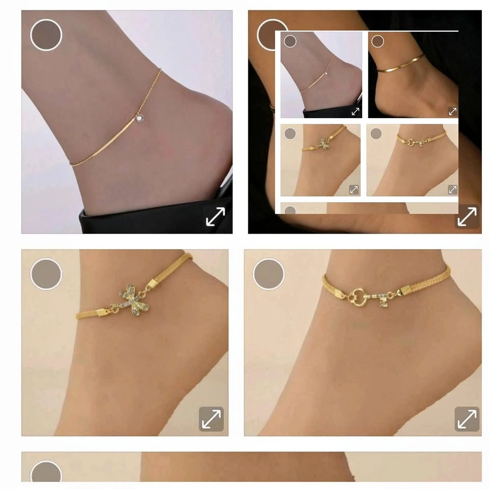 Stainless Steel Anklets - Various Models