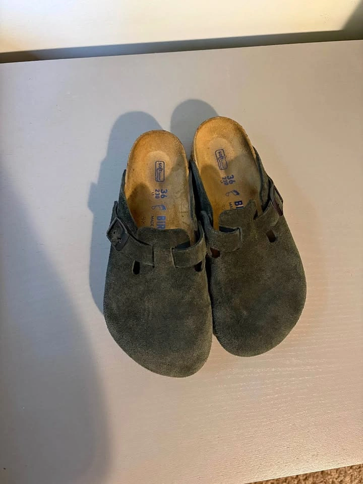 (SOLD ON POSHMARK) Black Suede Birkenstocks