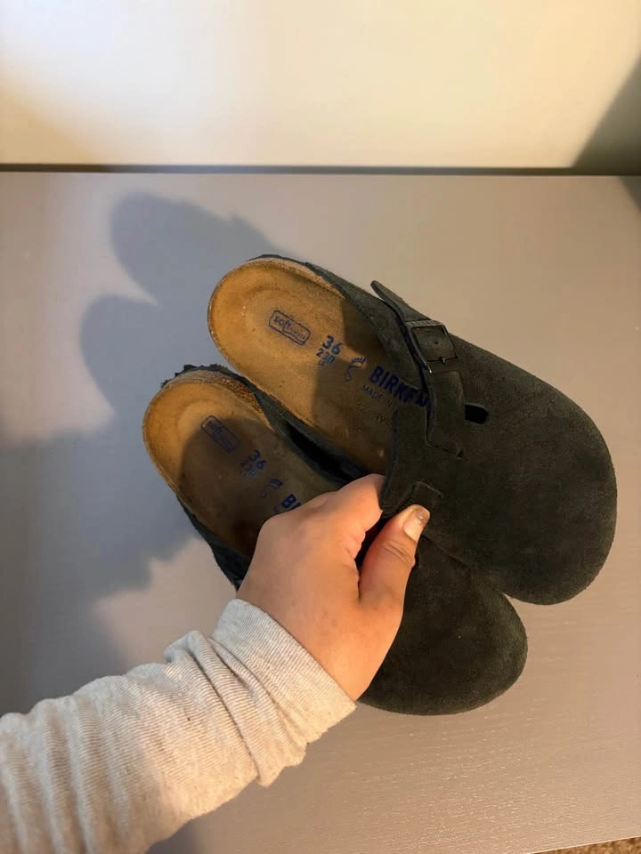 (SOLD ON POSHMARK) Black Suede Birkenstocks - photo 2