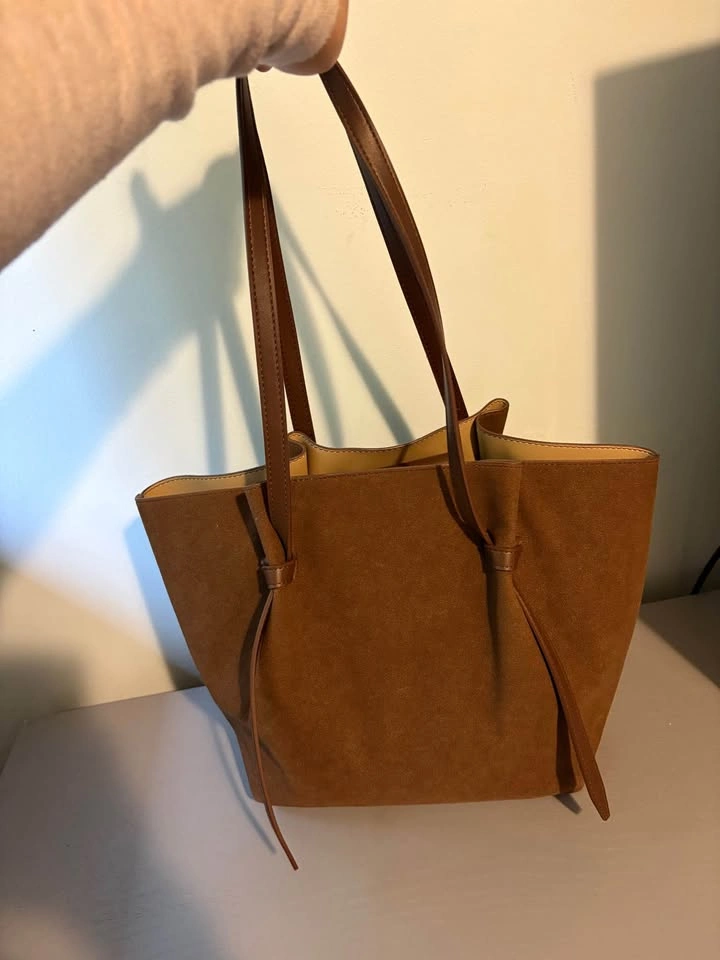 Brown Suede Tote Bag - photo 2